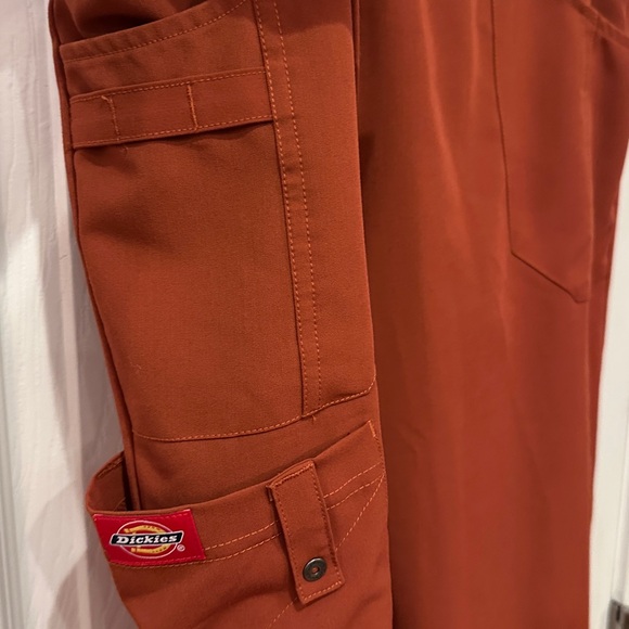 Dickies Burnt Orange Scrub Top and Pants - Picture 6 of 8